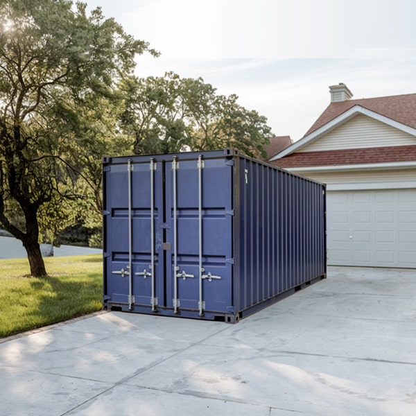 the cost of renting a residential storage container depends on the size and duration of rental